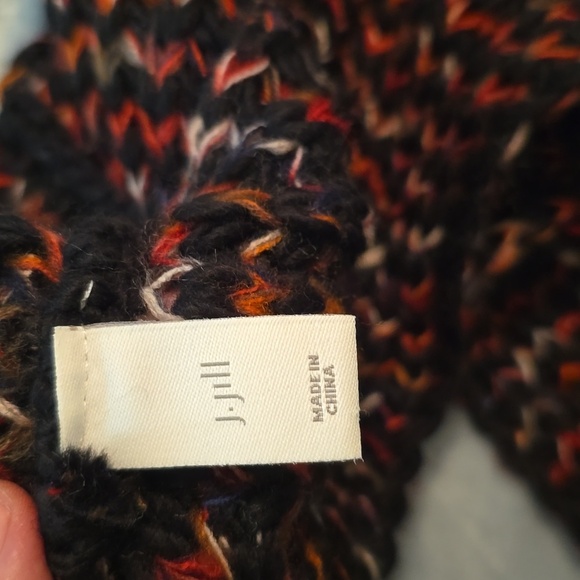 J. Jill Multi Colored Knit Infinity Scarf, OS (0912) - Picture 2 of 4